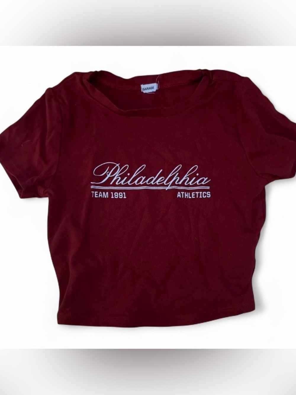 Garage Maroon Philadelphia Team Graphic Tee - Women's Short Sleeve